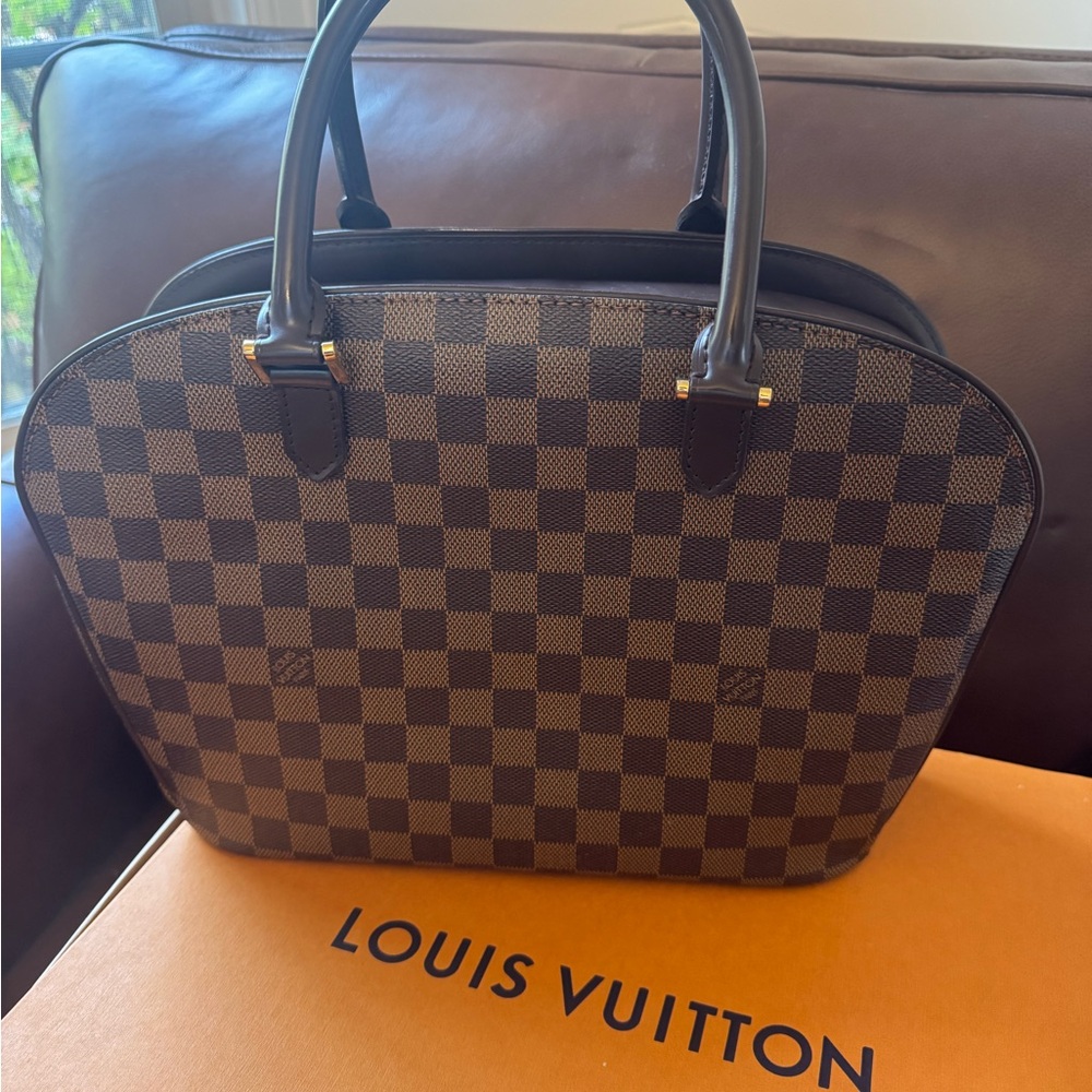 Louis Vuitton Ebony Checkered Satchel
